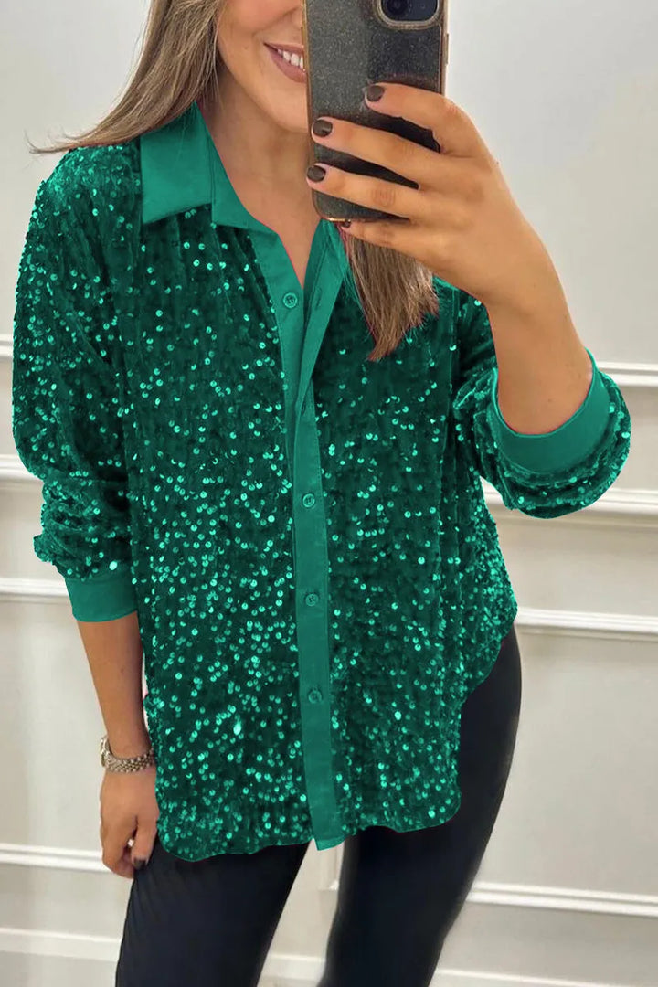 Claudine | Elegant Skjortekrage med Glans