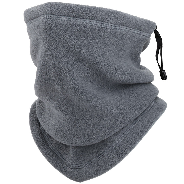 Fleece-halsvarmer med snøring og stopper