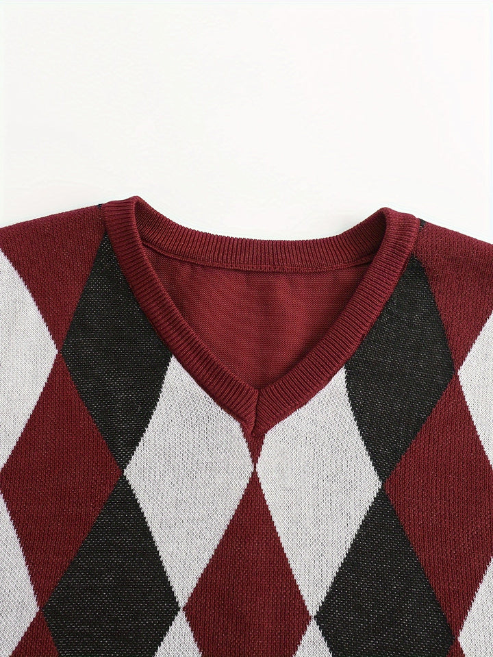 Chandler | Klassisk Argyle Genservest