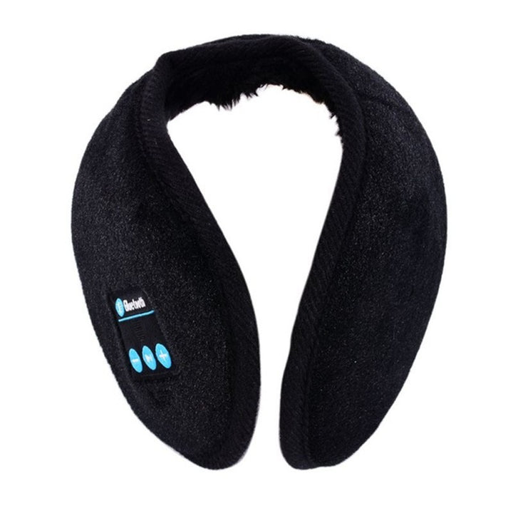 Bluetooth-øreklokker i plysj i svart