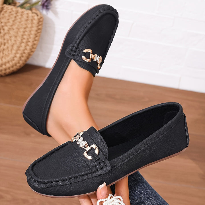 Nora | Elegante loafers med spenne