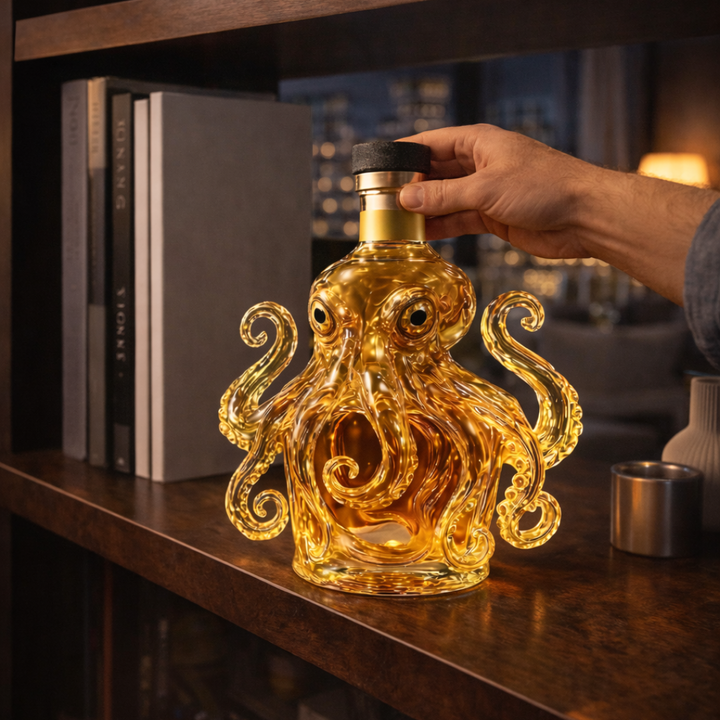 Dale | Whiskeyflaske med blekksprutdesign
