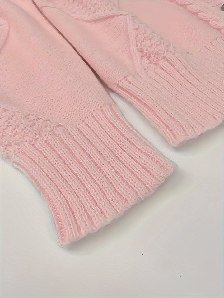 Lucinda | Koselig kabelstrikket knappet cardigan