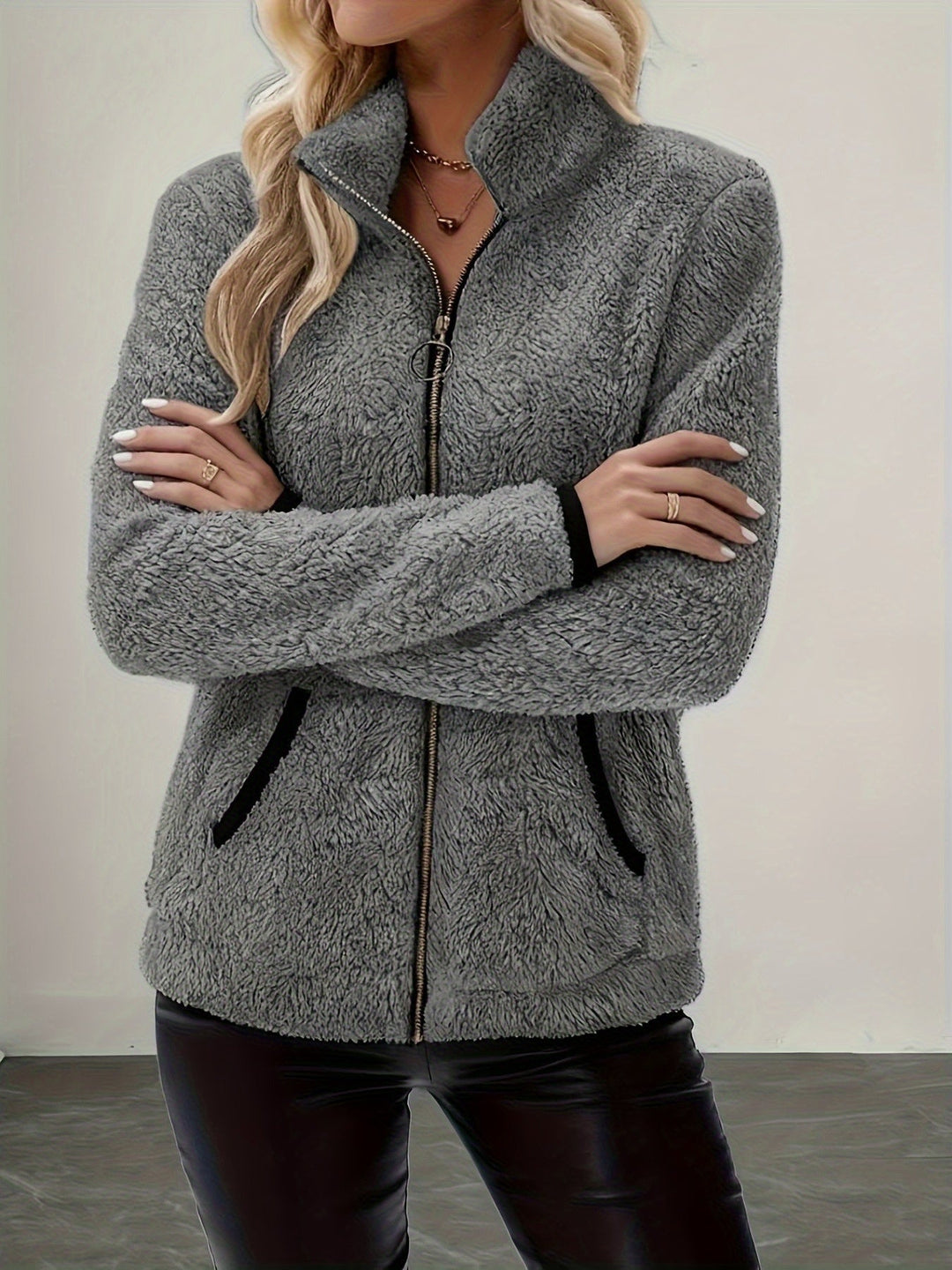 Simone | Koselig Zip-Up Jakke