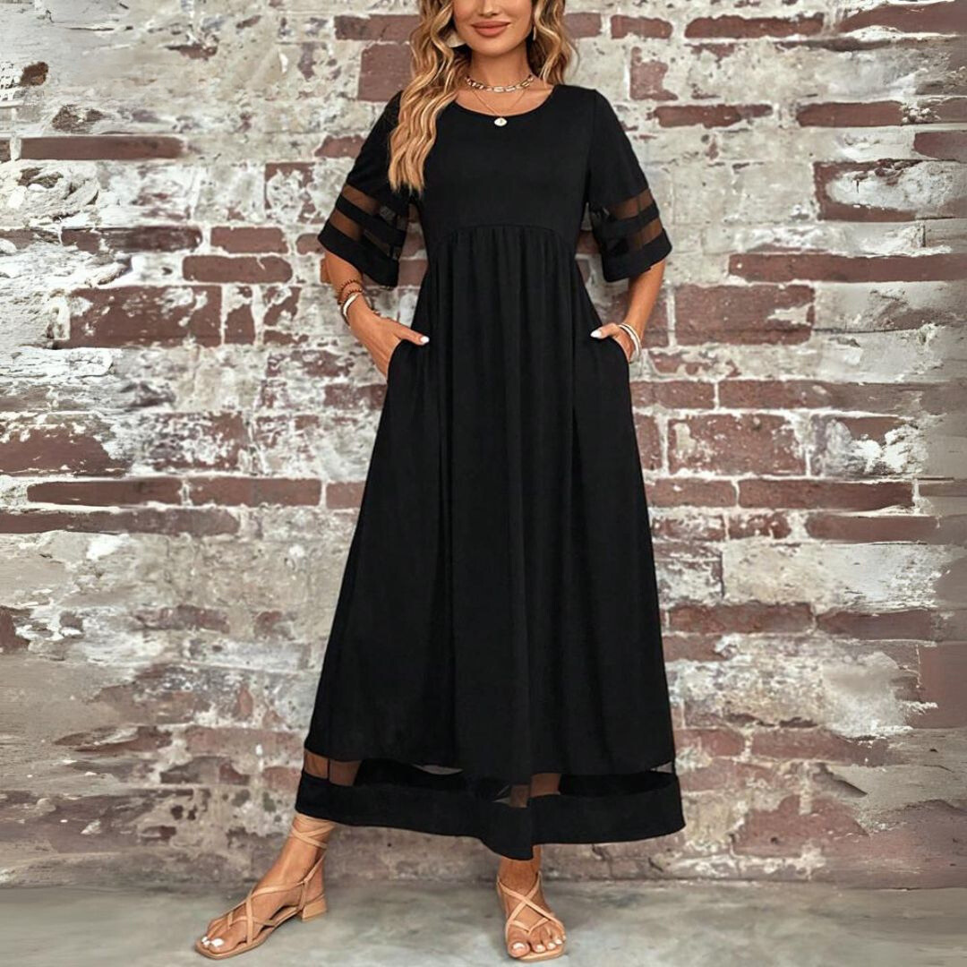 Aubrey | Elegant midikjole som former magen