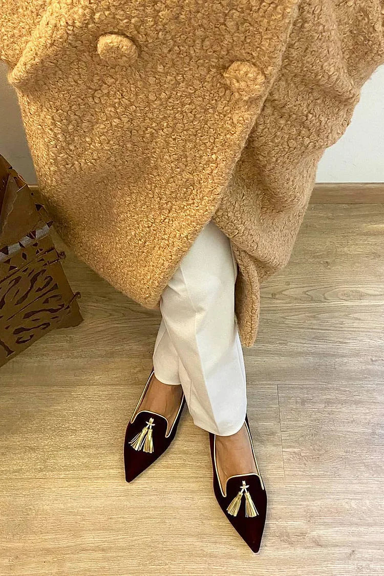 Bailey | Elegante Loafers med Frynser