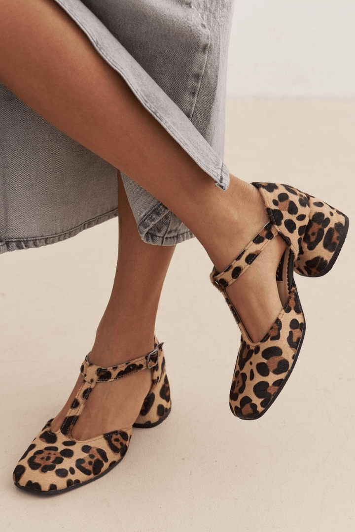 London | Stilige Leopard T-rem Blokkhæler
