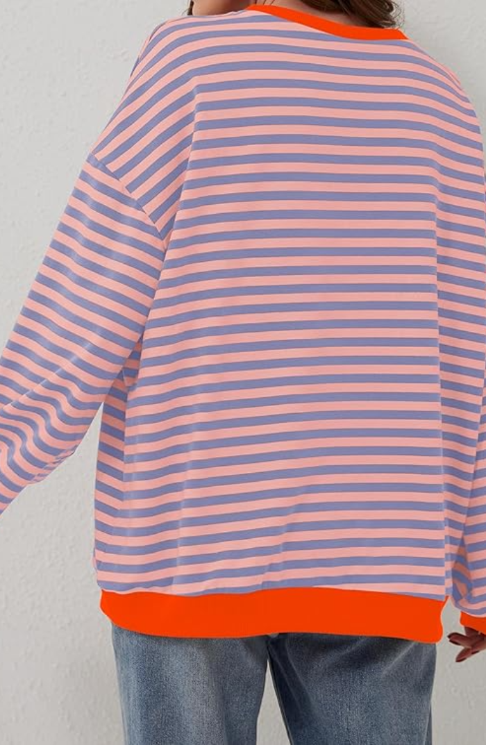 Paula | Stripete genser med rund hals