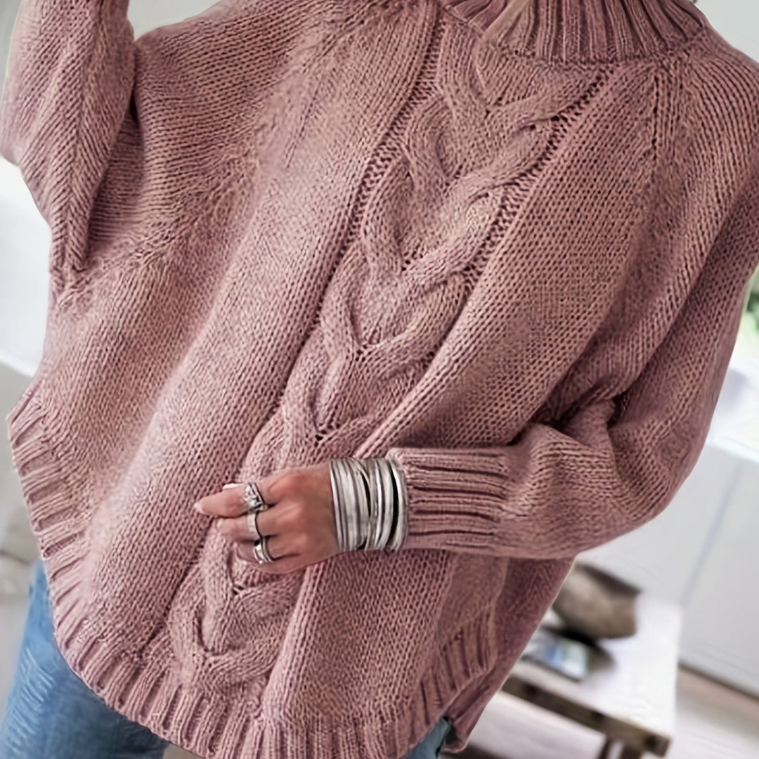 Gwendolyn | Kabelstrikket Turtleneck Genser