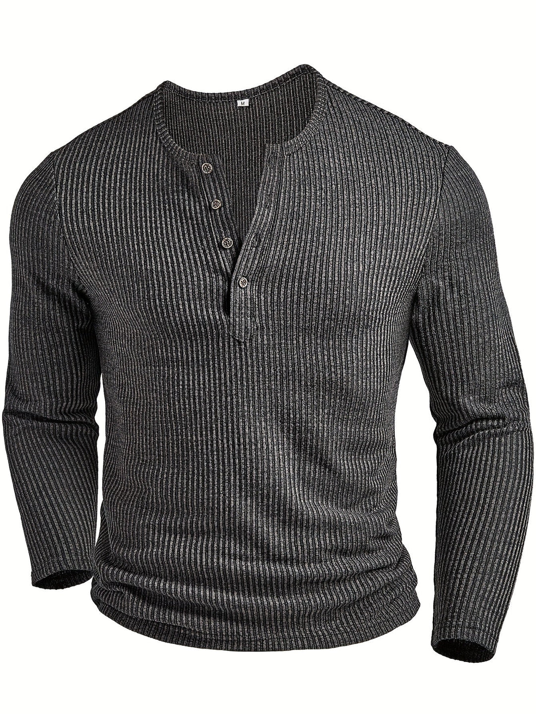 Griffin | Strukturert Ribbet Henley-skjorte