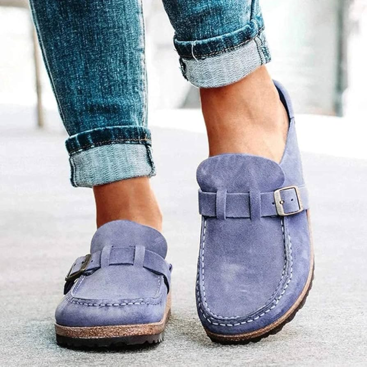 Lauren | Lavhælede loafers med spenne