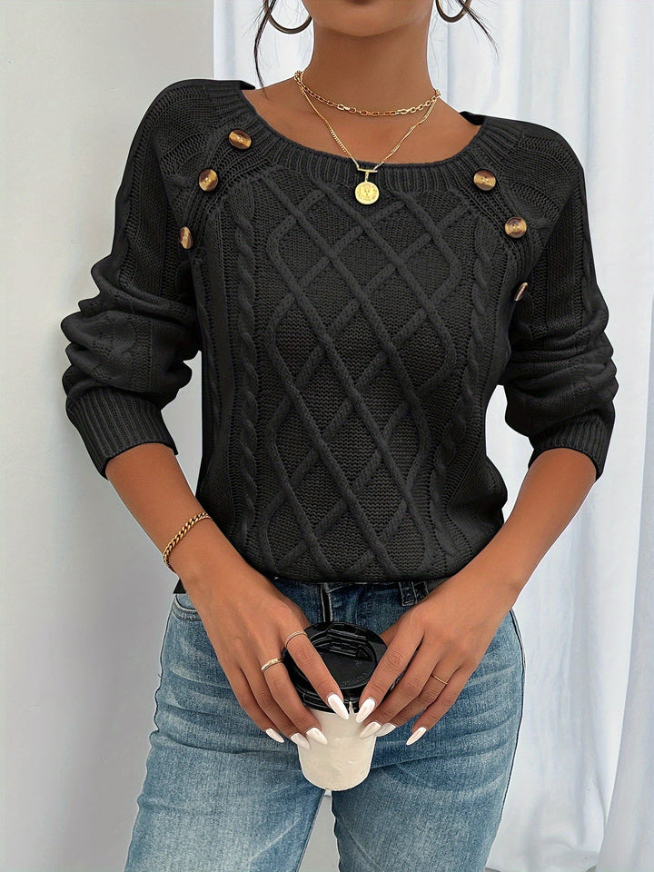 Kathleen | Strukturert knappcardigan