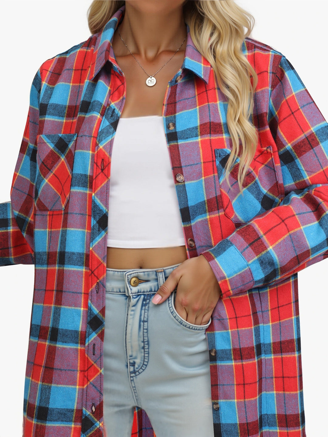 Everly | Casual Buffalo Check Skjorte