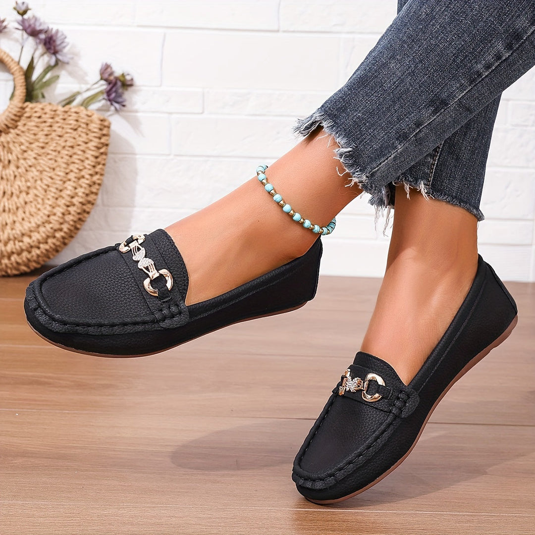 Nora | Elegante loafers med spenne