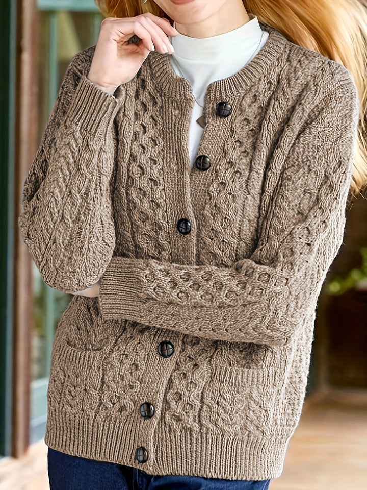 Fern | Strukturert knappet cardigan