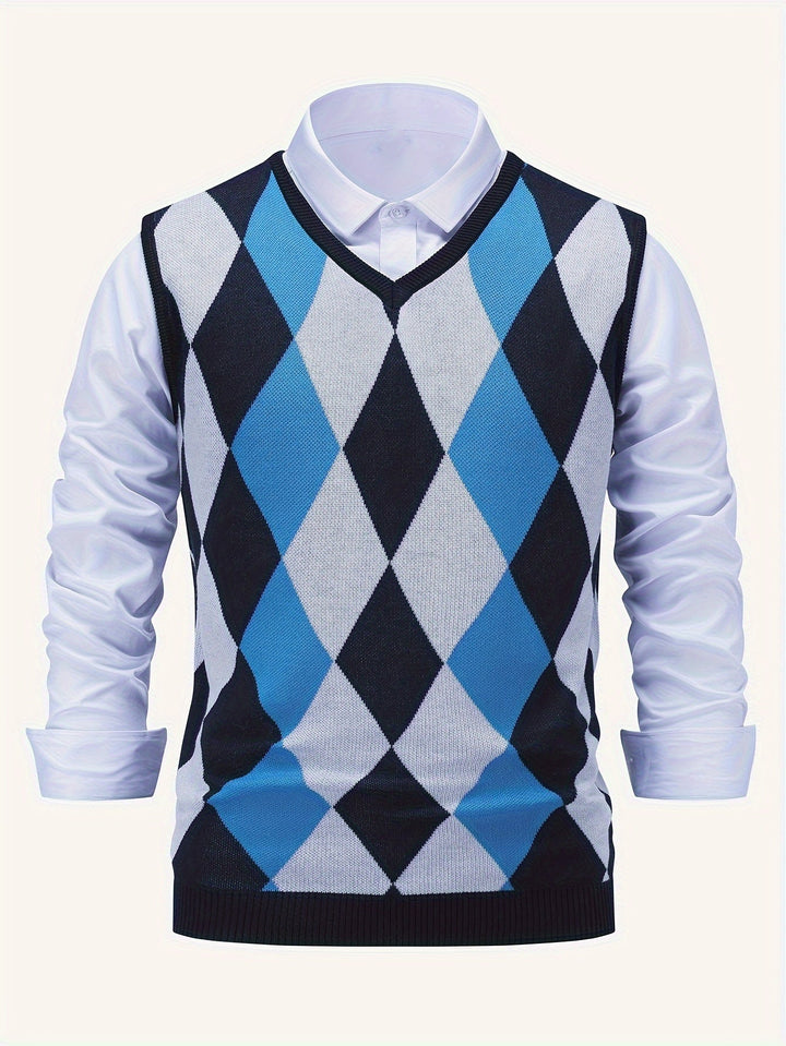 Chandler | Klassisk Argyle Genservest