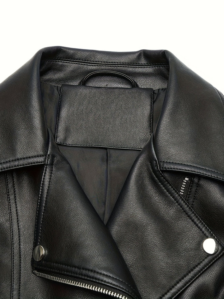 Mabel | Skulpturert Zip-Front Moto Jakke