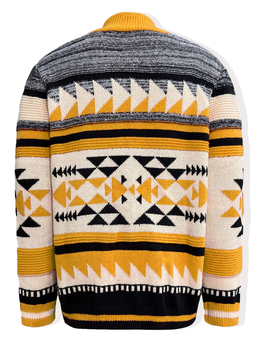 Callum | Mønstret glidelåssweater
