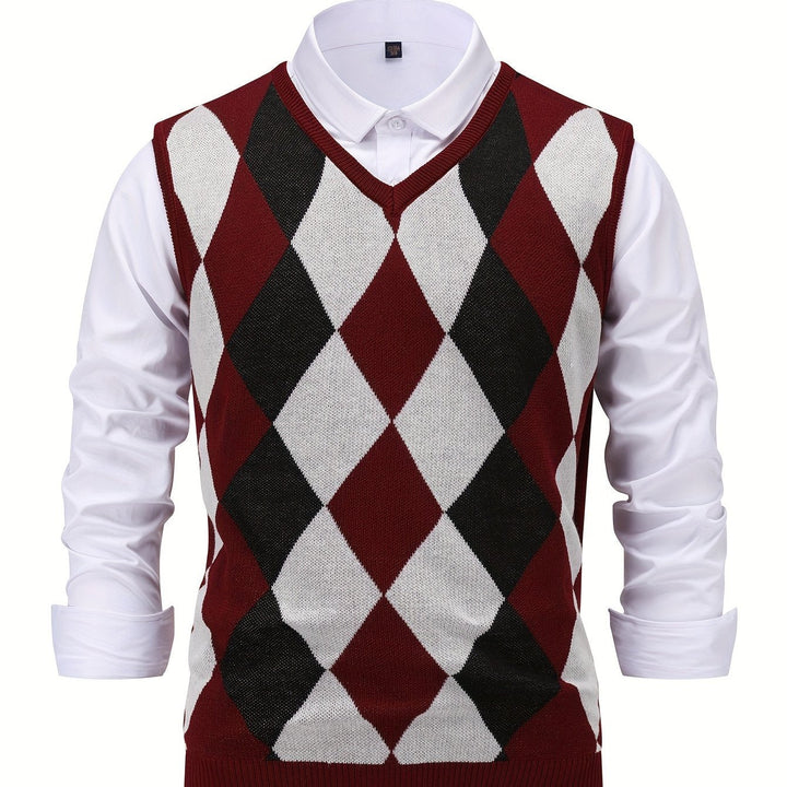 Chandler | Klassisk Argyle Genservest