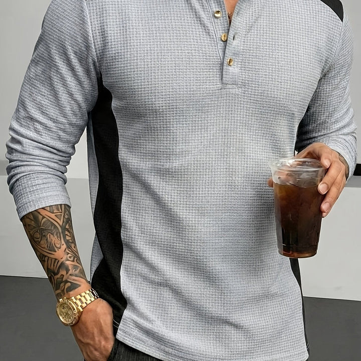 Curtis | Strukturert Langermet Henley
