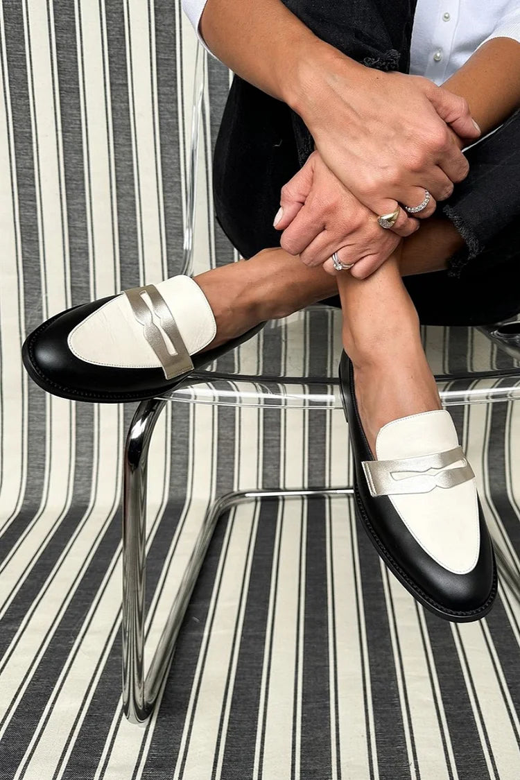 Alicia | Stilfulle Monokrome Premium Loafers