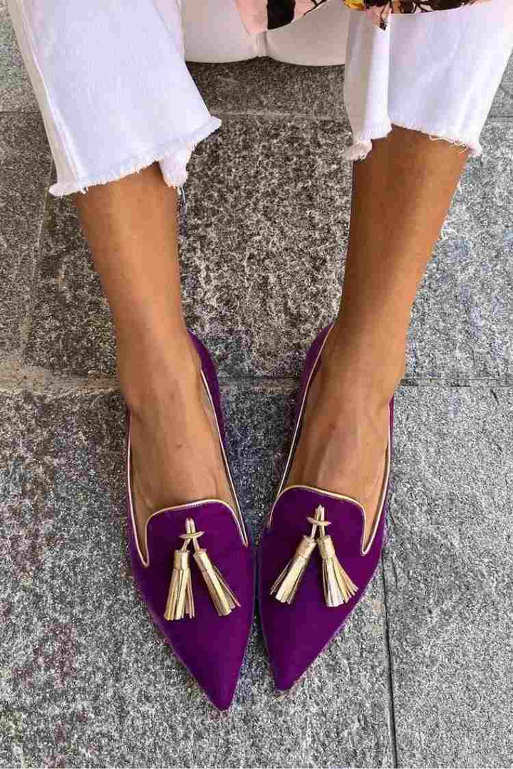 Bailey | Elegante Loafers med Frynser