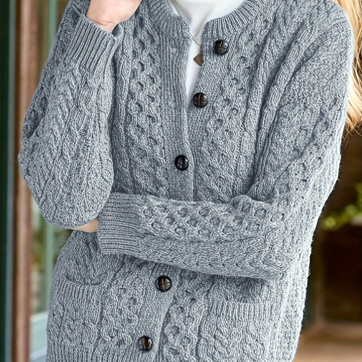 Fern | Strukturert knappet cardigan