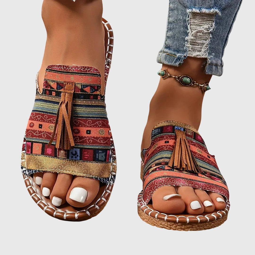 Claire | Stilig Prikkete Ortopedisk Sandal