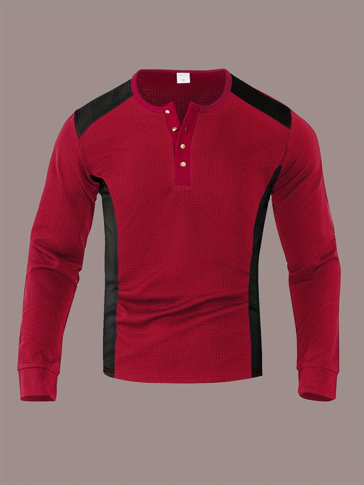 Curtis | Strukturert Langermet Henley