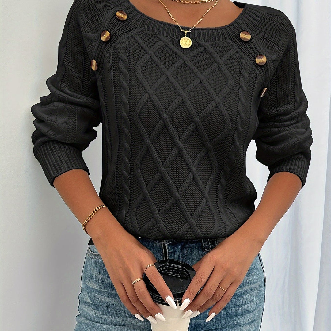 Kathleen | Strukturert knappcardigan