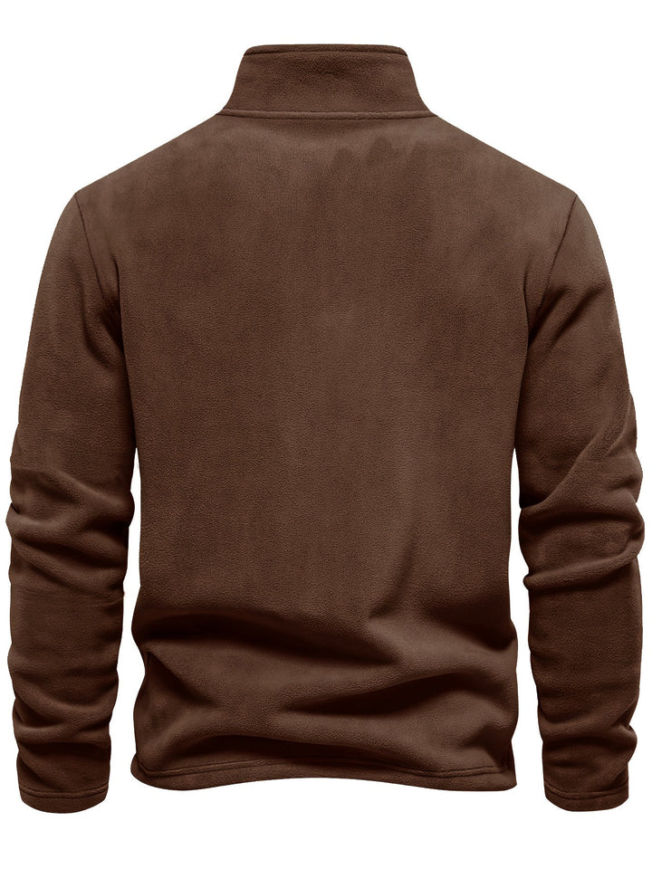 Hugo | Pullover med halvlange glidelås og ståkrage