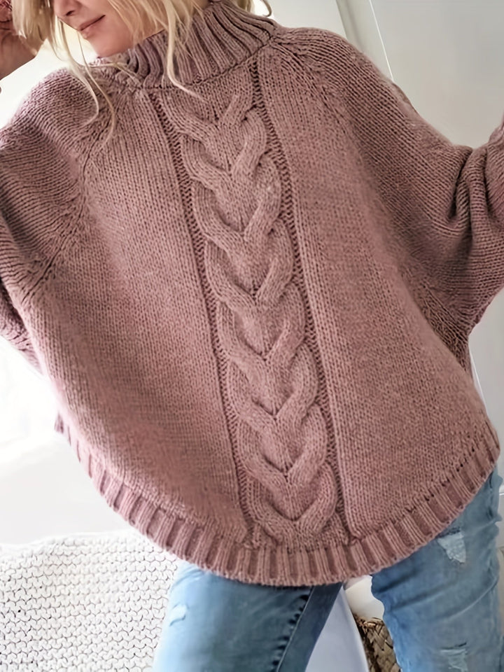 Gwendolyn | Kabelstrikket Turtleneck Genser