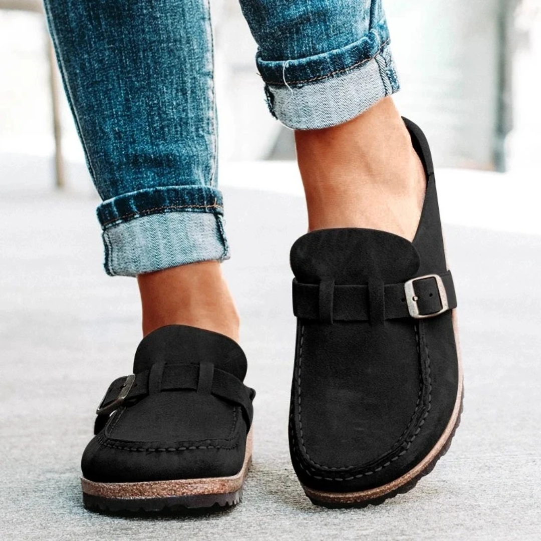 Lauren | Lavhælede loafers med spenne