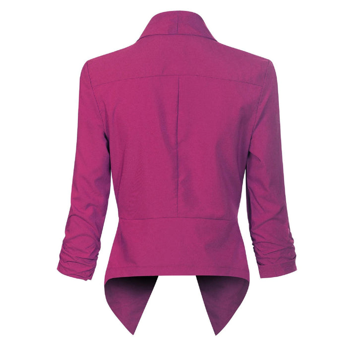 Penelope | Åpen front drapert blazer