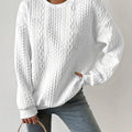 Joyce | Strukturert kabelstrikket sweatshirt