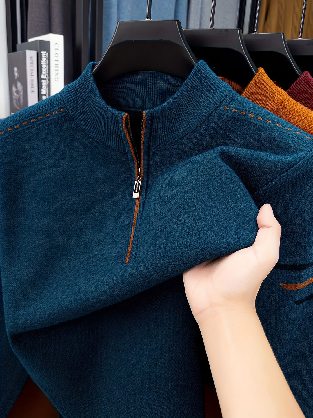 Nathan Half-Zip Genser med Høy Hals