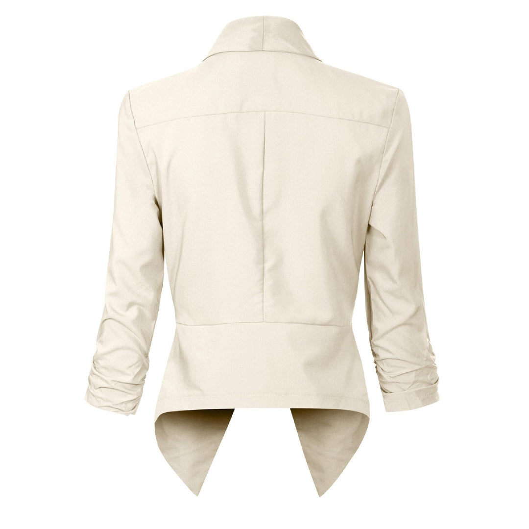 Penelope | Åpen front drapert blazer