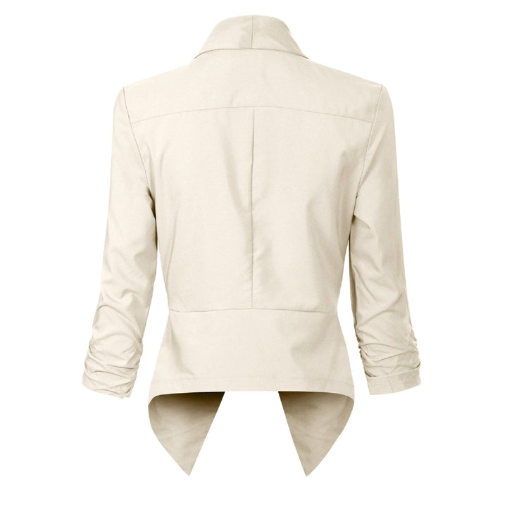 Penelope | Åpen front drapert blazer
