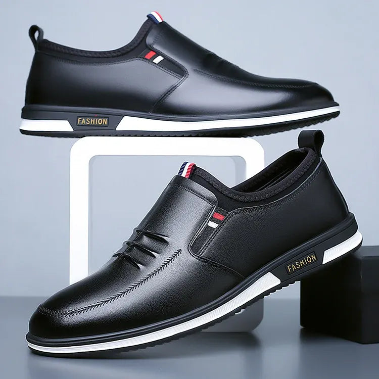 Bradley | Stilfulle Letthvite Slip-On Sko