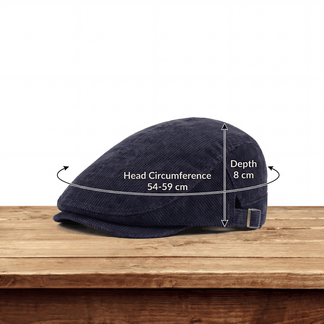 Victor Vintage kordfløyel caps