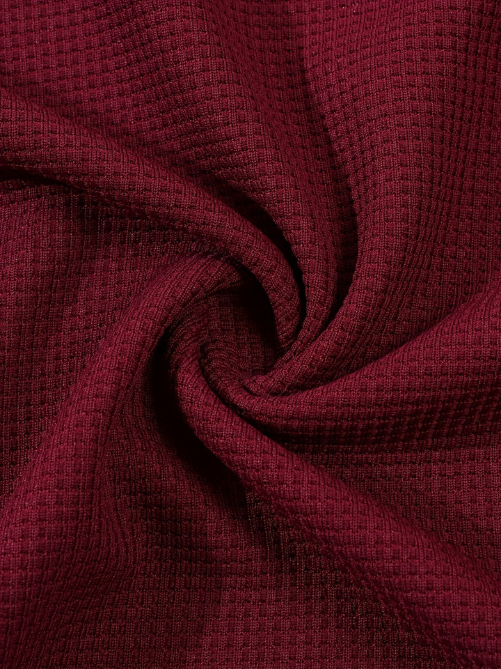 Jonathan | Strukturert Henley-skjorte med lange ermer