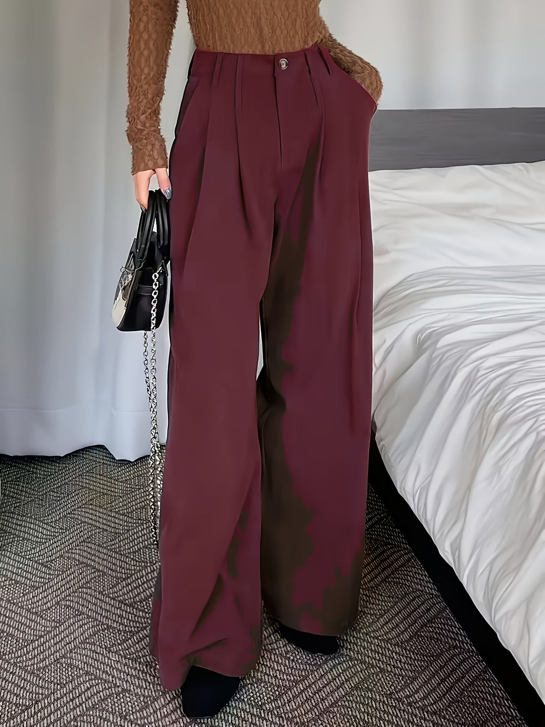 Celine | Plisserte Vide Bukser