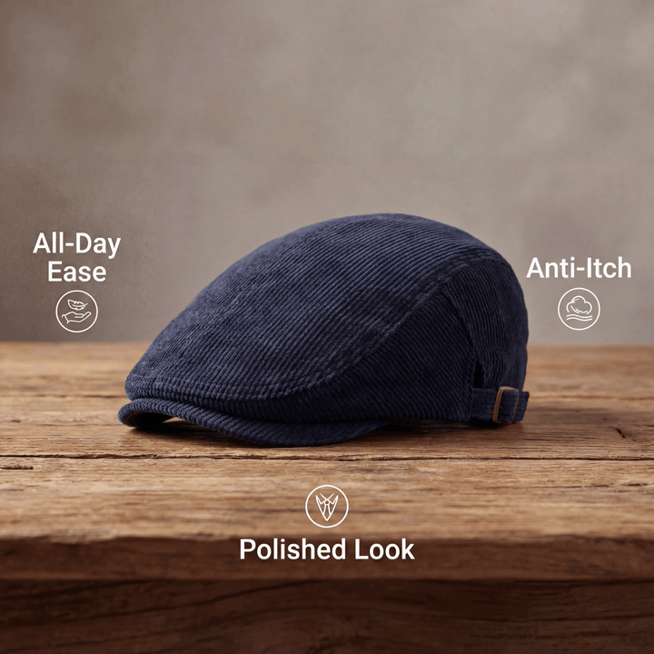 Victor Vintage kordfløyel caps