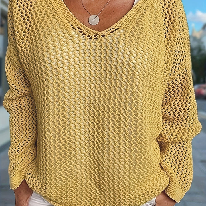Delaney | Casual åpenstrikket hettegenser