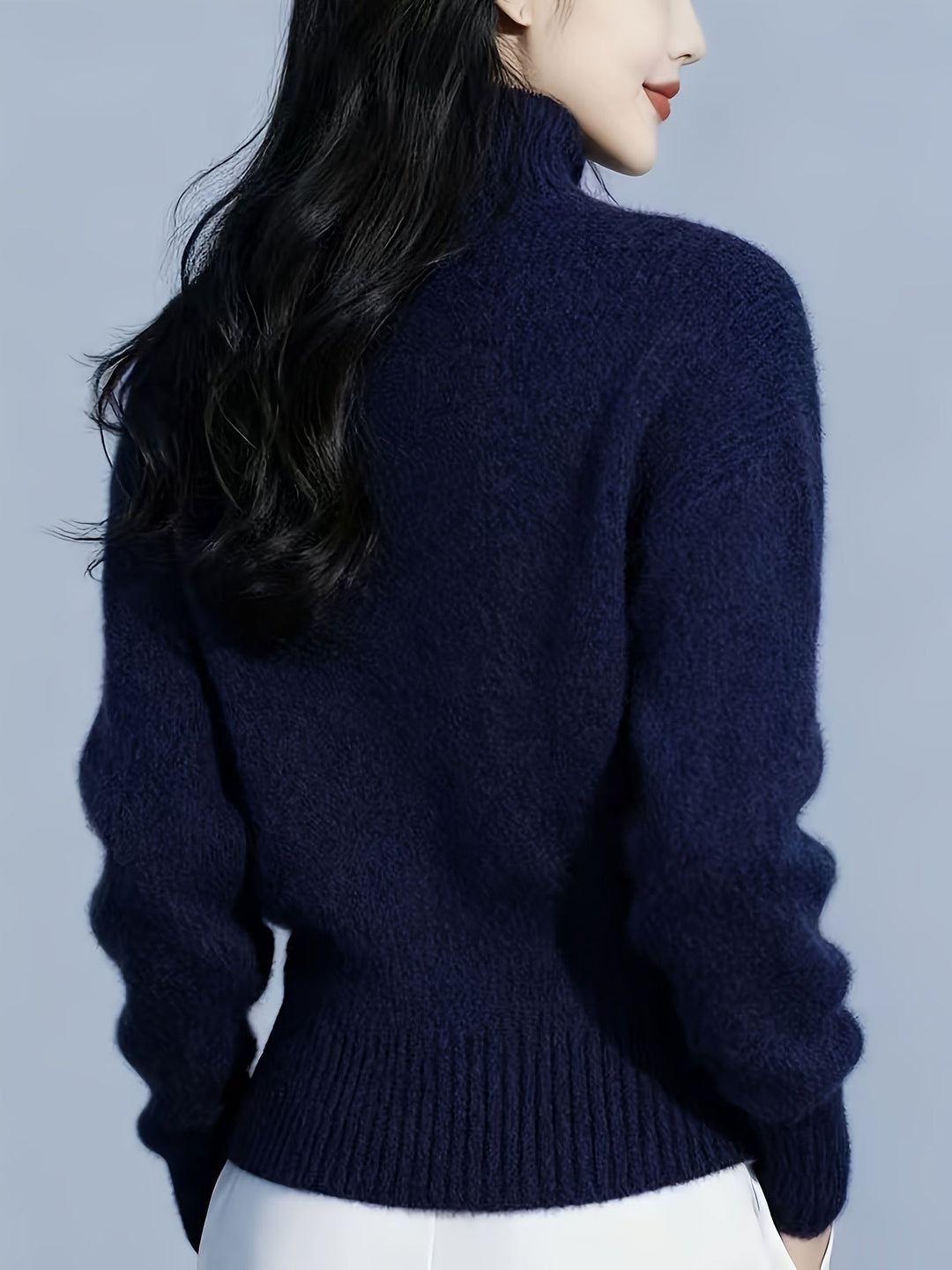 Margot | Høyhalset Knappecardigan