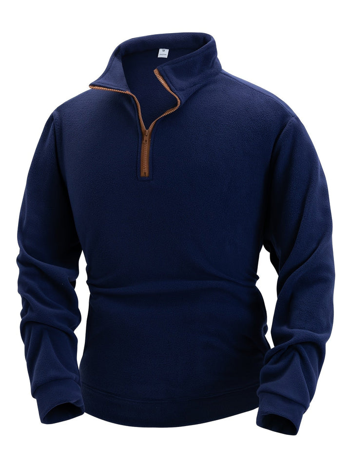 Colton | Pullover med ståkrage og halvglidelås