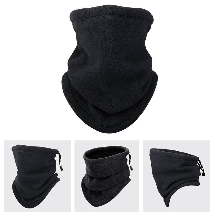 Fleece-halsvarmer med snøring og stopper