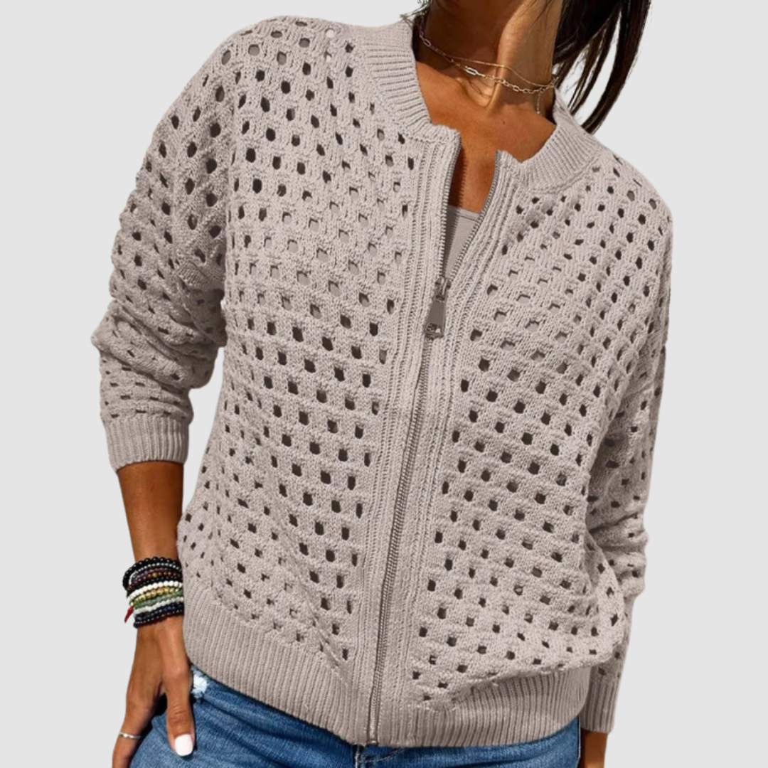 Gracie | Premium Strikket Hullmønster Cardigan