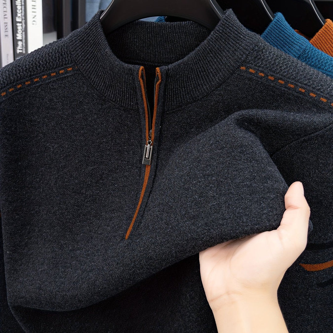 Nathan Half-Zip Genser med Høy Hals
