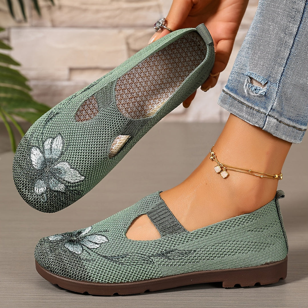 Marjorie | Broderte Slip-On Sko